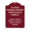 Signmission Designer Series-Is Your Parking Permit Displayed & Visible, 24" x 18", BU-1824-9969 A-DES-BU-1824-9969 - alternate 1